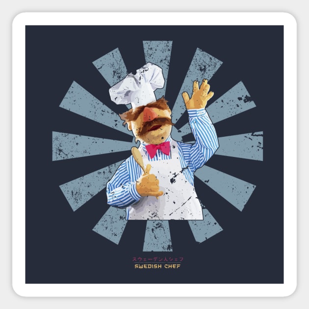 Swedish Chef Retro Japanese Muppets Sticker by Nova5